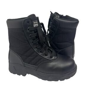 Original Swat  Boots Womens Sz 6 Black Leather Canvas Tactical Military Combat
